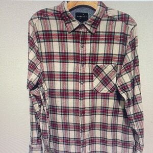Kapital Men's Plaid Button-Down Shirt - Red, Green, Cream